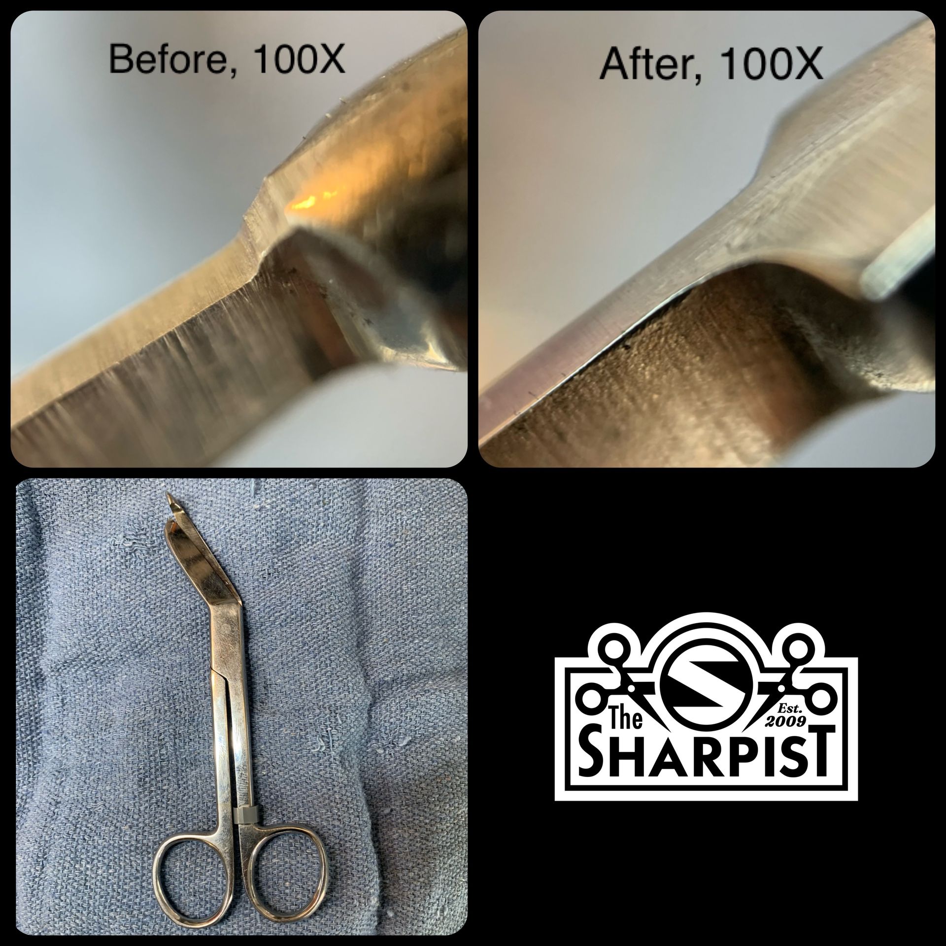 Bandage scissors sharpening and repair by The Sharpist