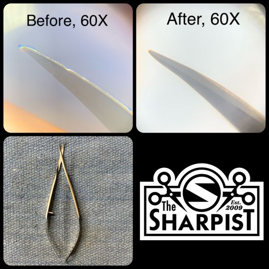 Metzenbaum scissor sharpening, mayo scissor sharpening, tenotomy scissor sharpening,  scissor instrument sharpening, doctor scissor sharpening, surgical pack sharpening, tiny scissor sharpening, small scissor sharpening, surgical instrument repair, surgical scissor repair, bandage scissor sharpening