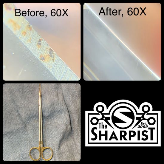 Metzenbaum scissor sharpening, mayo scissor sharpening, tenotomy scissor sharpening,  scissor instrument sharpening, doctor scissor sharpening, surgical pack sharpening, tiny scissor sharpening, small scissor sharpening, surgical instrument repair, surgical scissor repair, bandage scissor sharpening