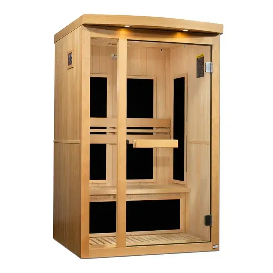 Pro 6 P6-5220-01 Near Zero EMF Far Infrared Sauna 2 Person Clear Glass
