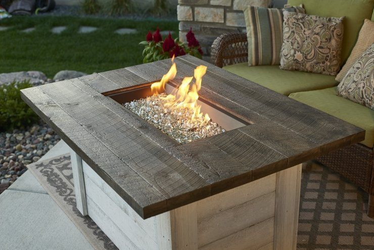 Beautiful Alcott Rectangular Gas Fire Pit Table — Boothwyn, PA — Half Price Hot Tubs