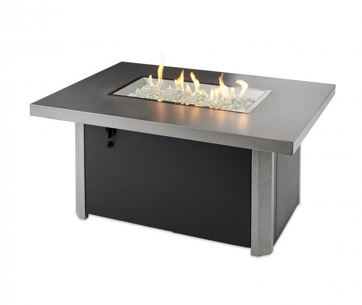 Caden Rectangular Gas Fire Pit Table — Boothwyn, PA — Half Price Hot Tubs