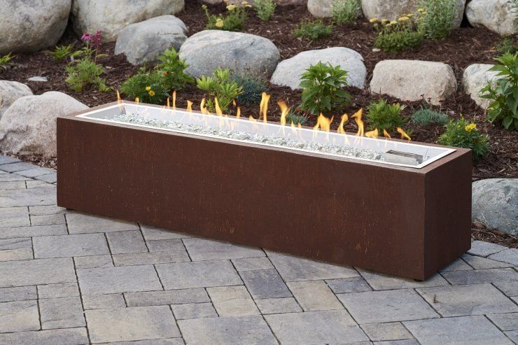 Cortlin Linear Gas Fire Pit Table — Boothwyn, PA — Half Price Hot Tubs