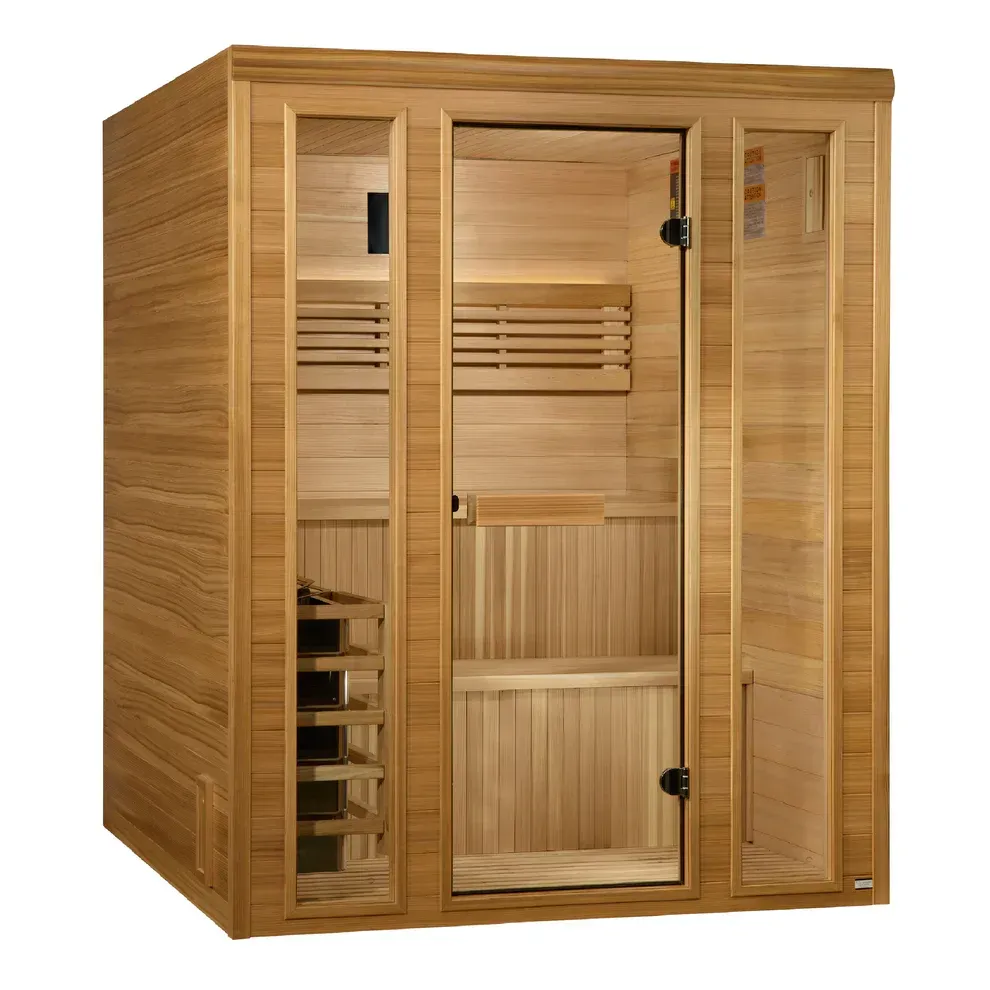 Pro 6 P6-5210-01 Near Zero EMF Far Infrared Sauna Clear Glass 1-2 Person