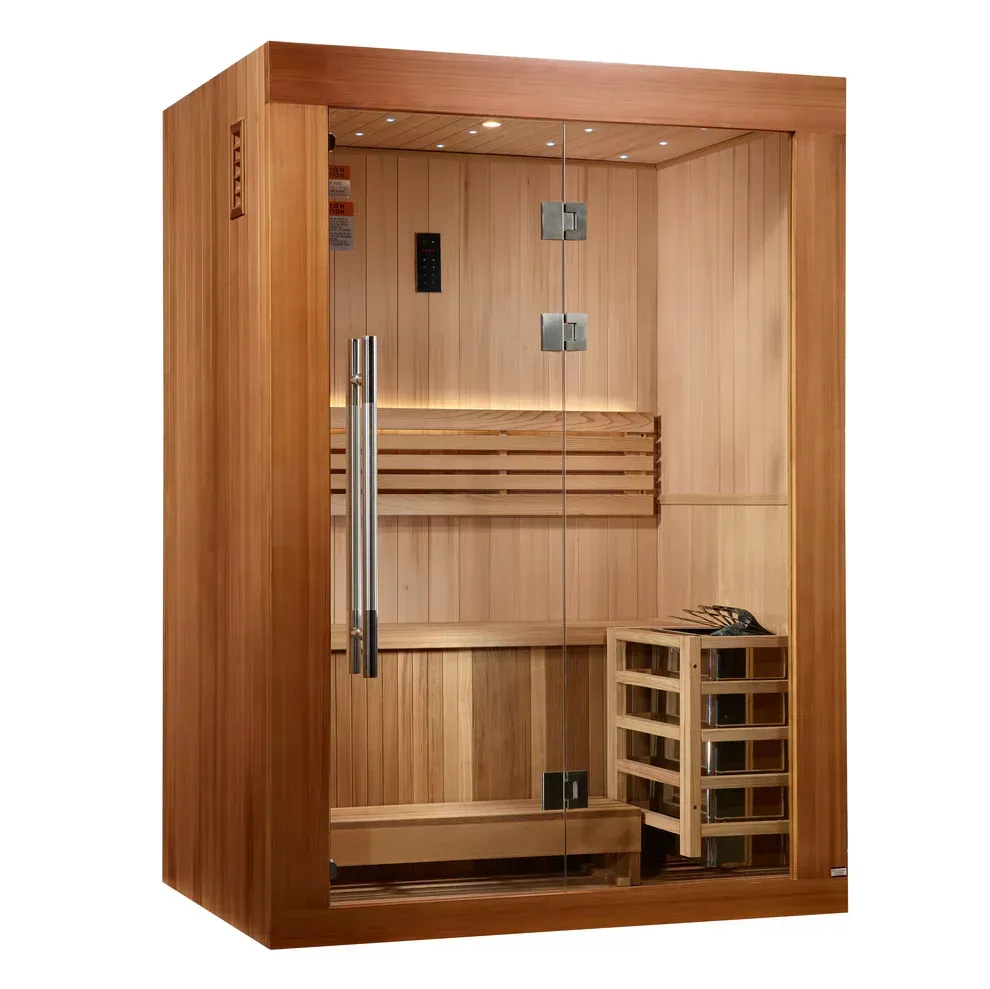 Pro 6 P6-5210-01 Near Zero EMF Far Infrared Sauna Clear Glass 1-2 Person