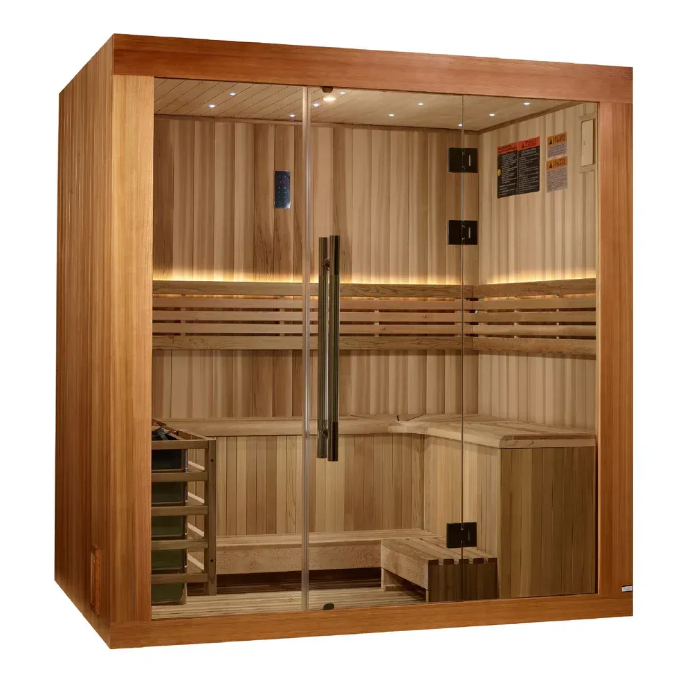 Pro 6 P6-5210-01 Near Zero EMF Far Infrared Sauna Clear Glass 1-2 Person