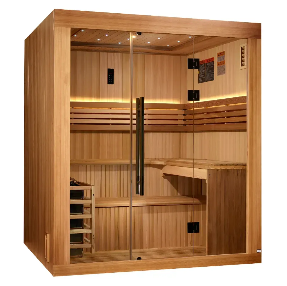 Pro 6 P6-5210-01 Near Zero EMF Far Infrared Sauna Clear Glass 1-2 Person