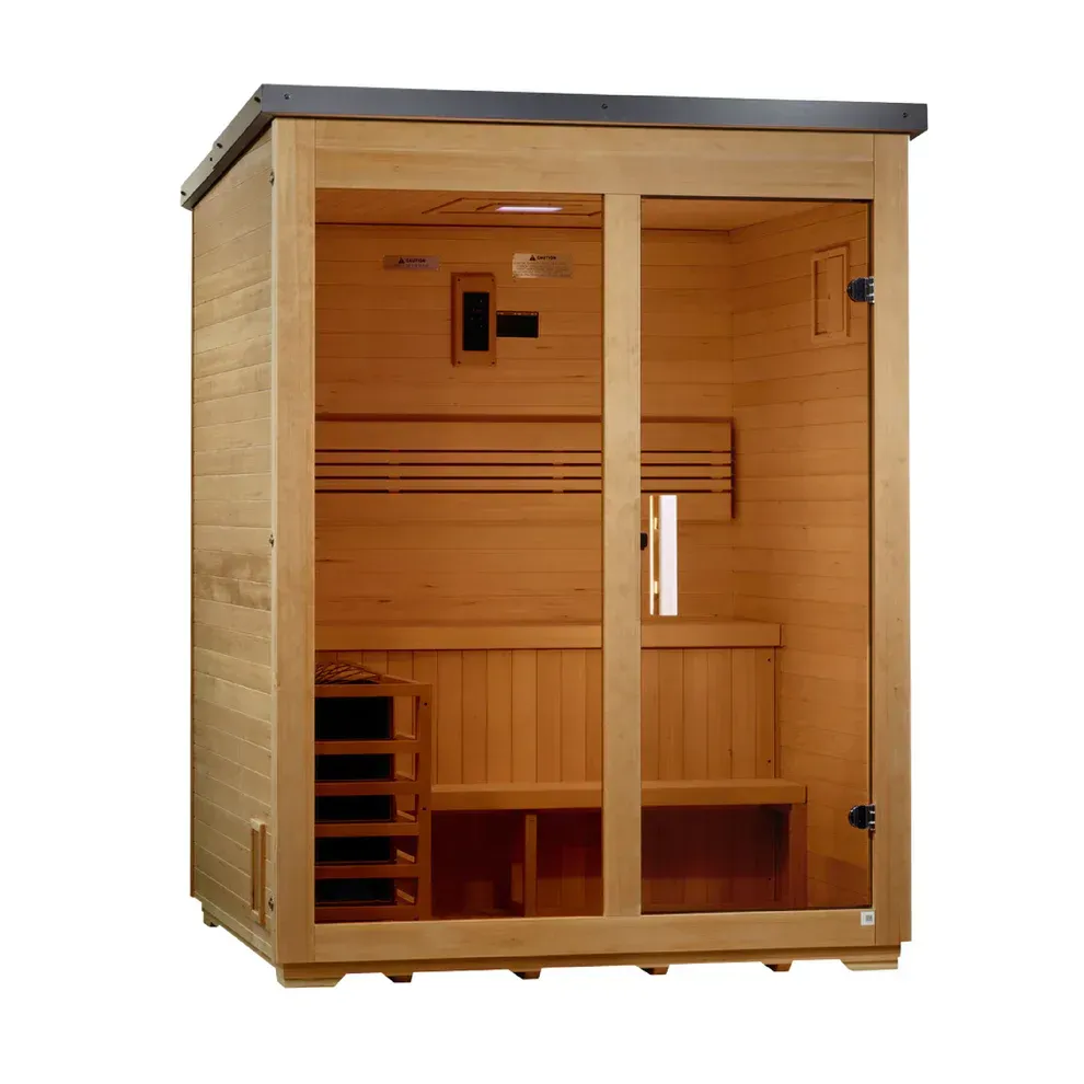 Pro 6 P6-5210-01 Near Zero EMF Far Infrared Sauna Clear Glass 1-2 Person