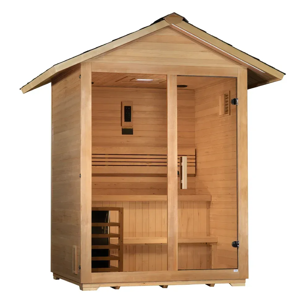 Pro 6 P6-5210-01 Near Zero EMF Far Infrared Sauna Clear Glass 1-2 Person