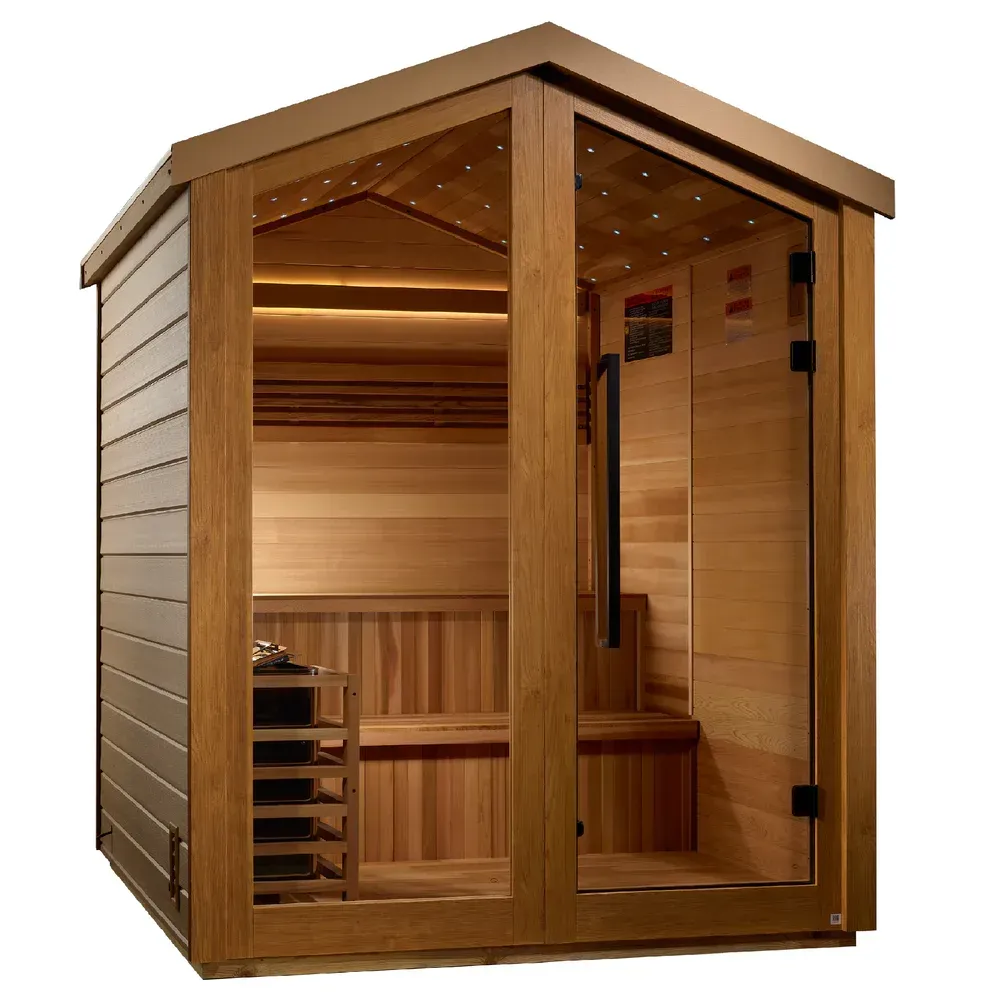 Pro 6 P6-5210-01 Near Zero EMF Far Infrared Sauna Clear Glass 1-2 Person