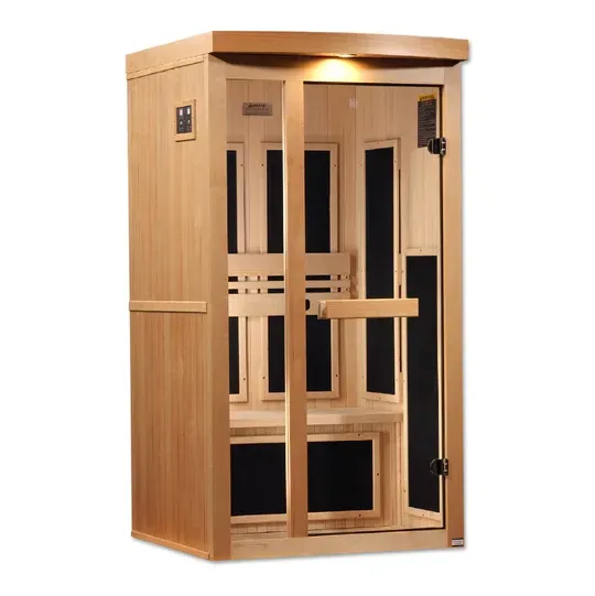 Pro 6 P6-5210-01 Near Zero EMF Far Infrared Sauna Clear Glass 1-2 Person