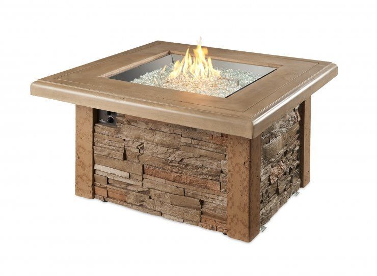 Sierra Square Gas Fire Pit Table — Boothwyn, PA — Half Price Hot Tubs