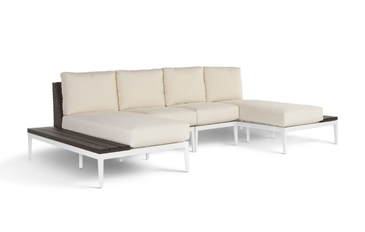 Stevie Sectional U-Shaped 4pc With Chaises And Side Tables — Boothwyn, PA — Half Price Hot Tubs