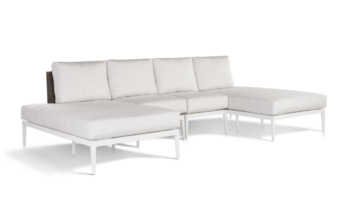 Beautiful Stevie Sectional U-Shaped 4pc With Chaises And Wraparound Cushions — Boothwyn, PA — Half Price Hot Tubs