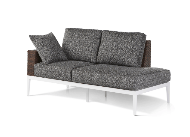 Stevie Loveseat Chaise Lounge One Armed With Wraparound Cushions — Boothwyn, PA — Half Price Hot Tubs