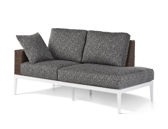 Stevie Loveseat Chaise Lounge One Armed With Wraparound Cushion — Boothwyn, PA — Half Price Hot Tubs