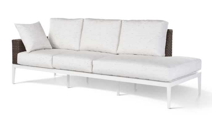 Stevie Sofa Chaise One Armed With Wraparound Cushion — Boothwyn, PA — Half Price Hot Tubs