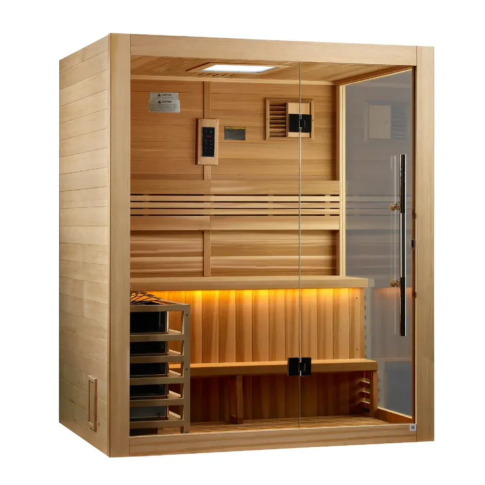 Pro 6 P6-5210-01 Near Zero EMF Far Infrared Sauna Clear Glass 1-2 Person