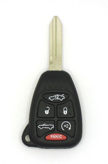 Transponder Keys —  Black Chrysler Remote Head Key in Fort Bend, Indiana