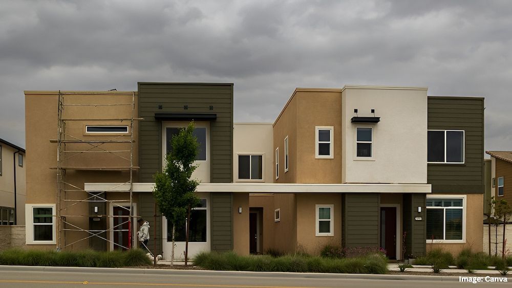 Modern Two-story Townhouses With Beige, White, and Green Facades — Into Finance Lending Solutions in Coomba Bay, NSW
