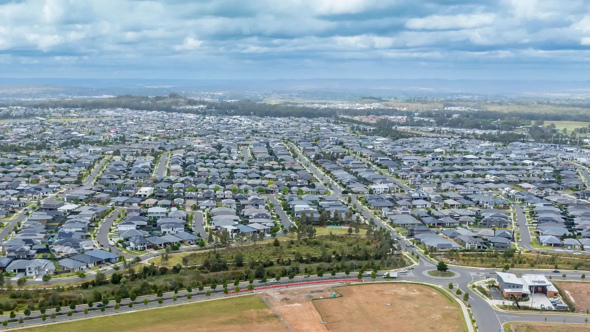 Aerial View of a Suburban Neighborhood — Into Finance Lending Solutions in Coomba Bay, NSW