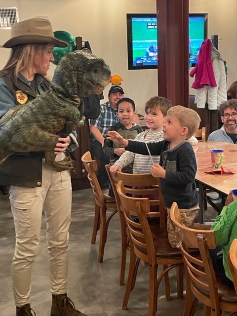 Dinosaurs Wild - dinosaur birthday party meet and greet