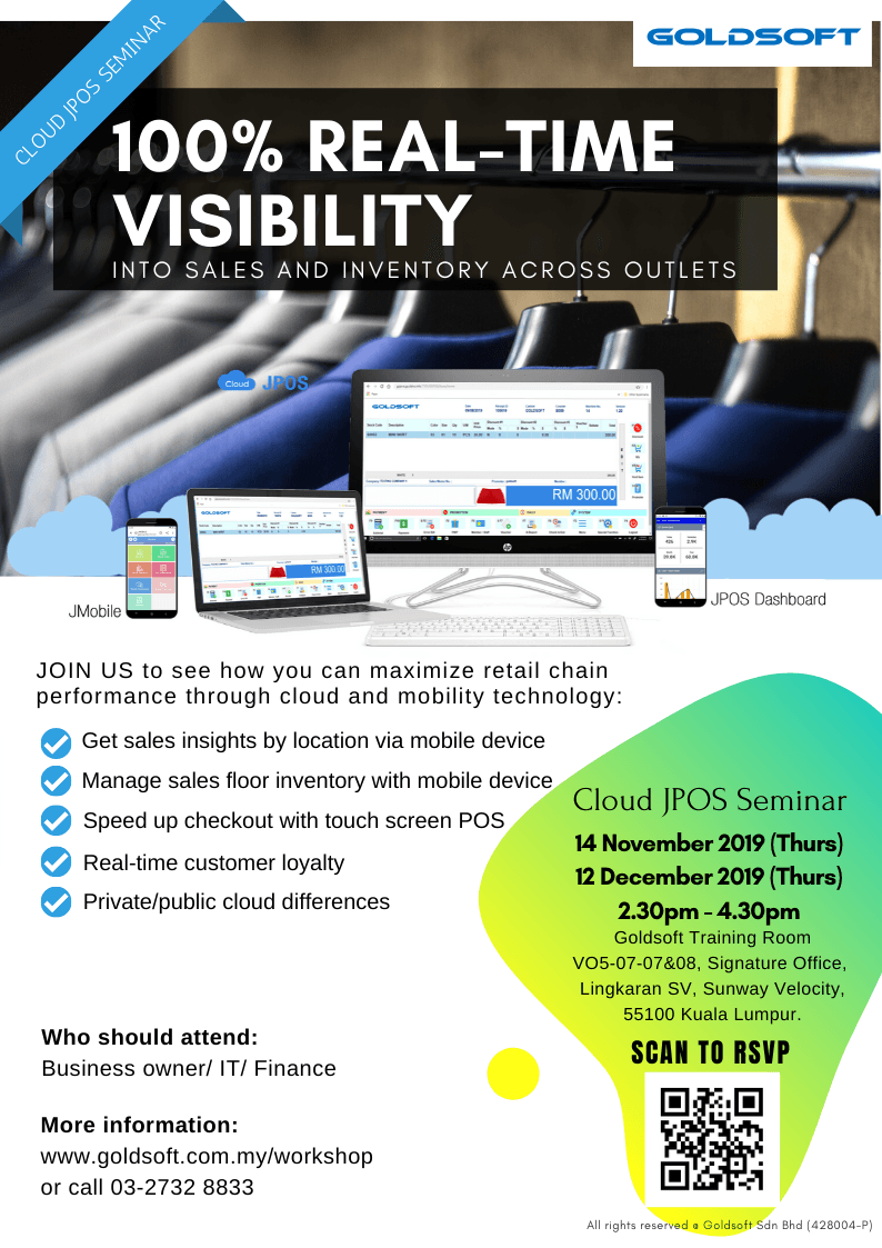 Goldsoft Retail POS workshop for fashion retailers