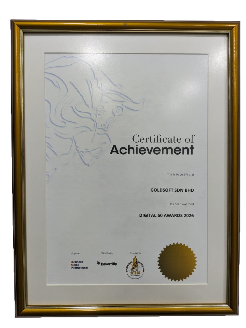Goldsoft won Digital 50 Award 2026