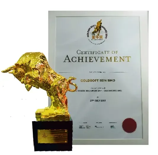 Goldsoft won Golden Bull Award 2017 Outstanding SME Award