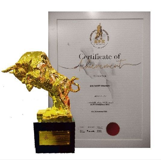 Goldsoft won Golden Bull Award 2021 Outstanding SME Award