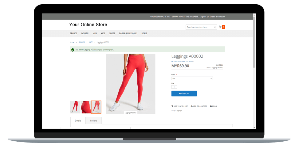 eCommerce online store