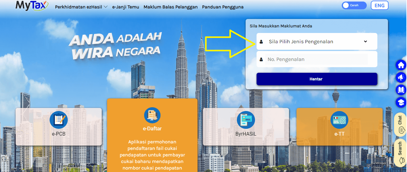MyTax e-Daftar MyTax e-Daftar