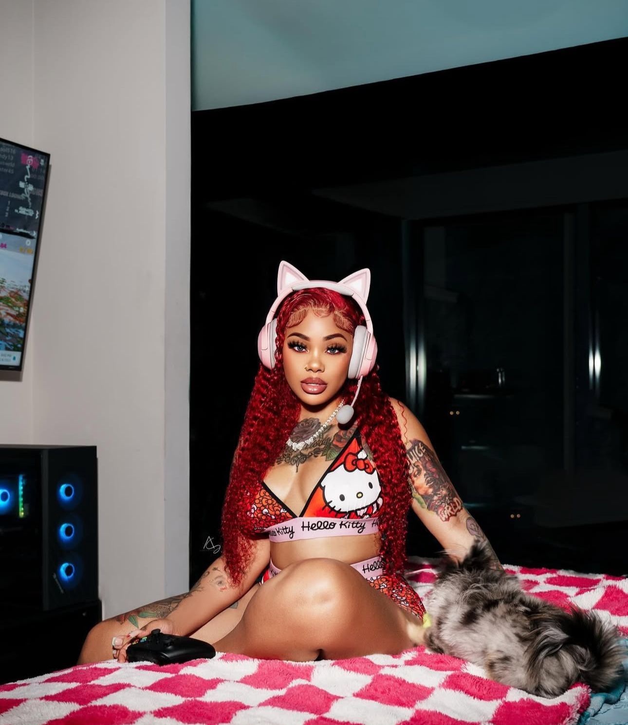 Rebellion Red Frontal Wig