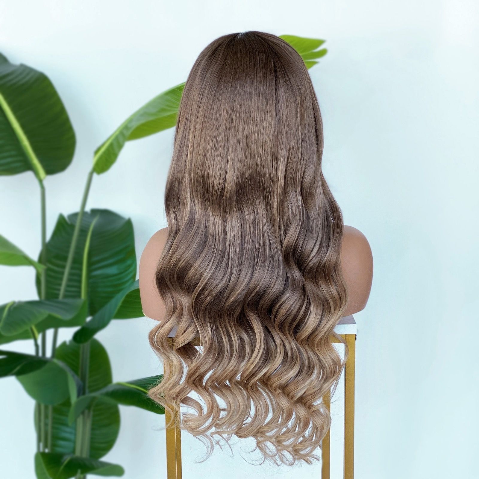 Custom Highlight Blonde Frontal Wig