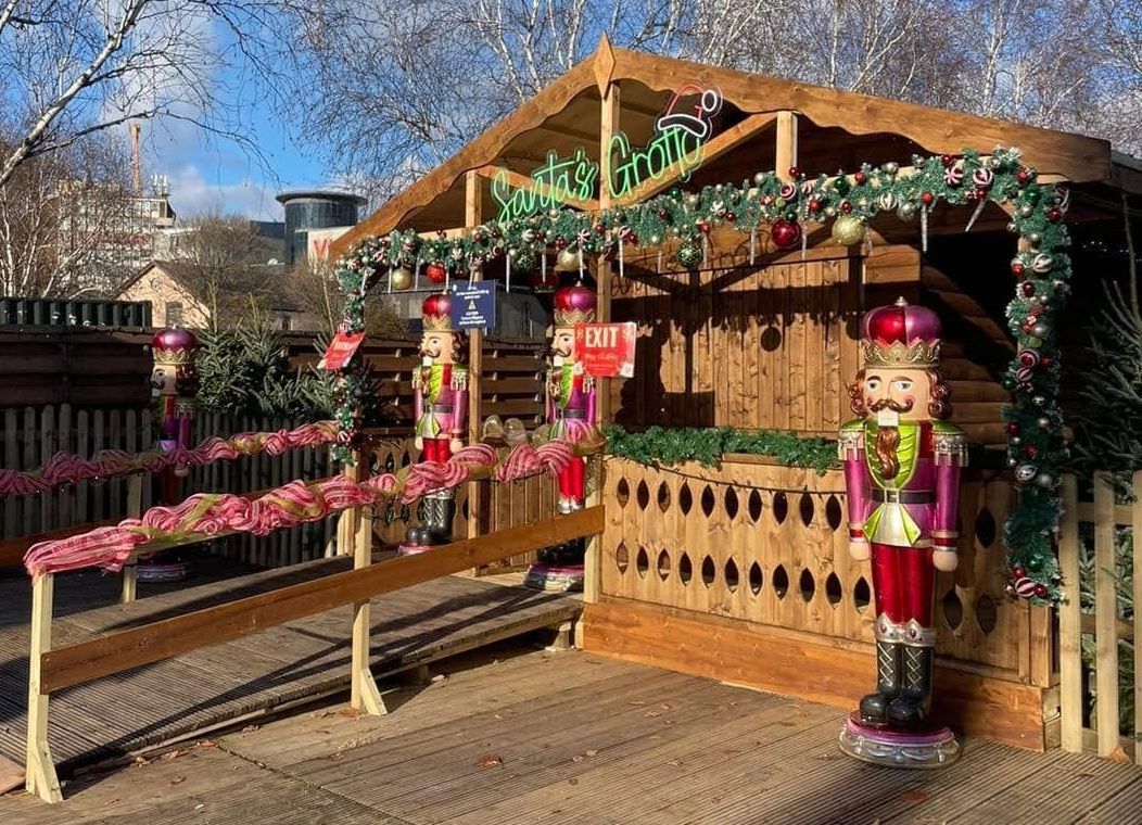 Santas Grotto designed delivered and installed to Swansea Winter Wonderland. New for 2023