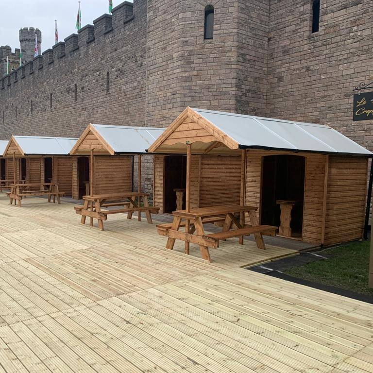 Undercover seating delivered and installed by us to Cardiff Castle.