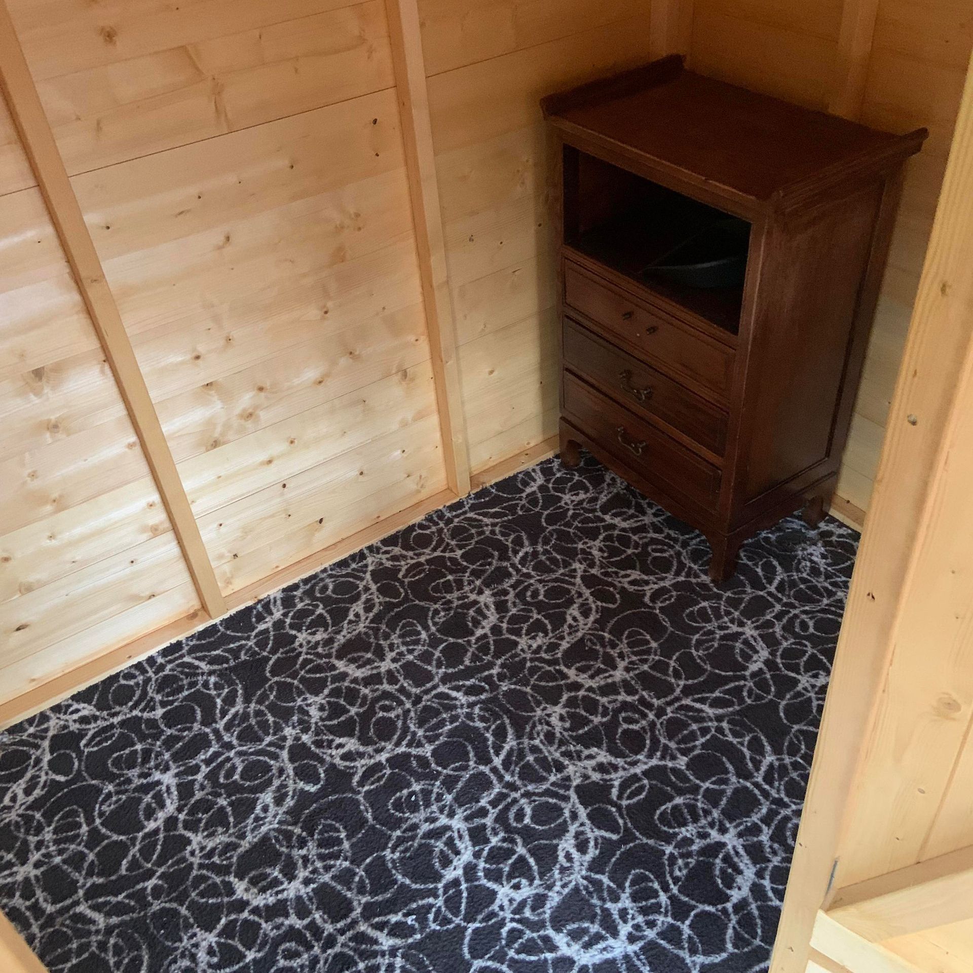 inside of the 7' x 6' rabbit house that the customer has sent in.