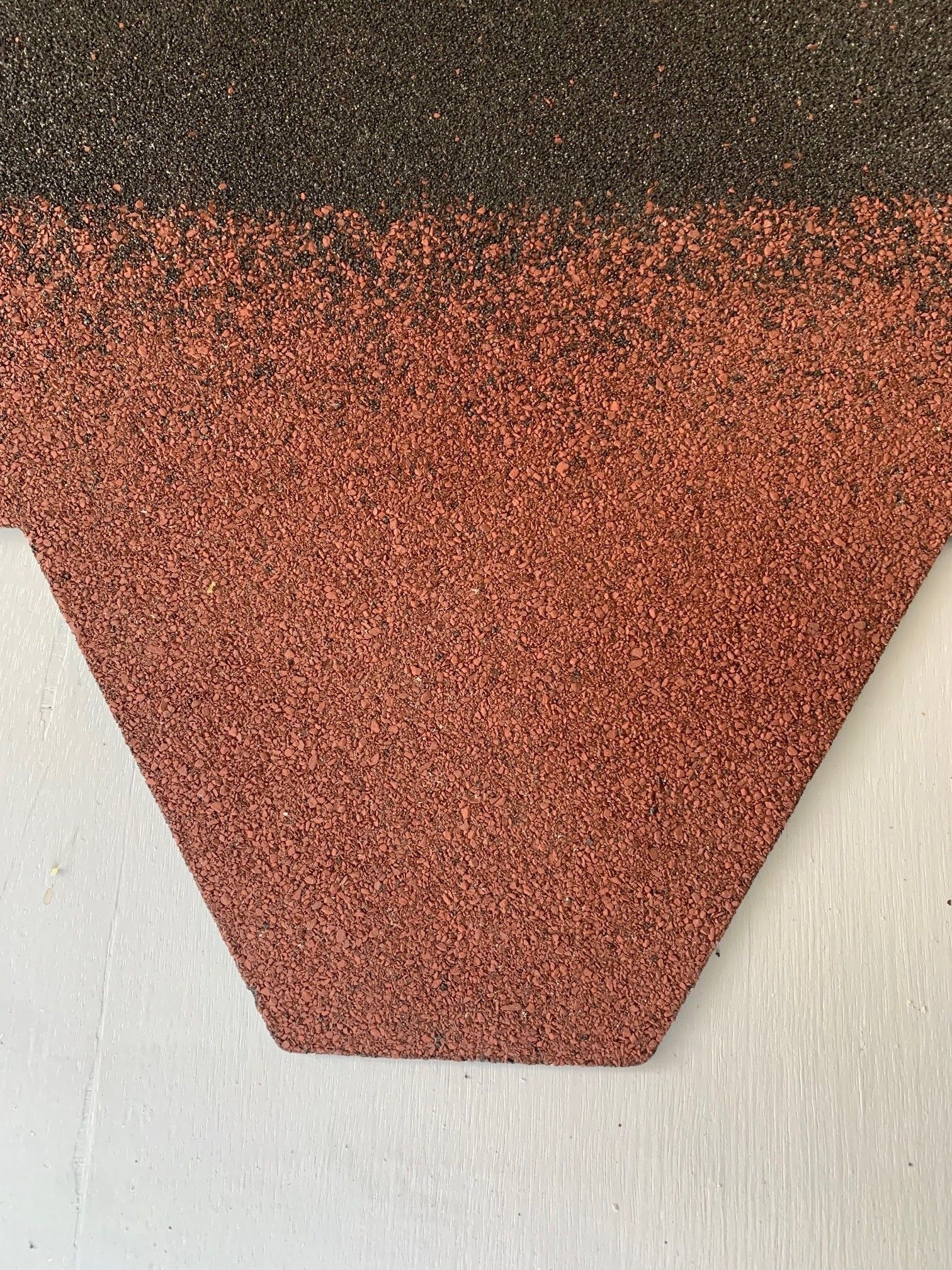 Red shingles that go on our roofs as an option