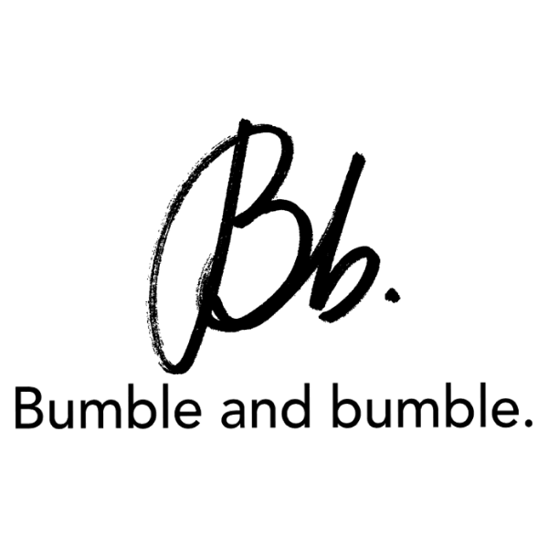 A black and white logo for bumble and bumble.