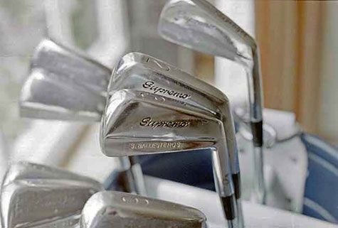 Seve Balleteros Golf Clubs in bag