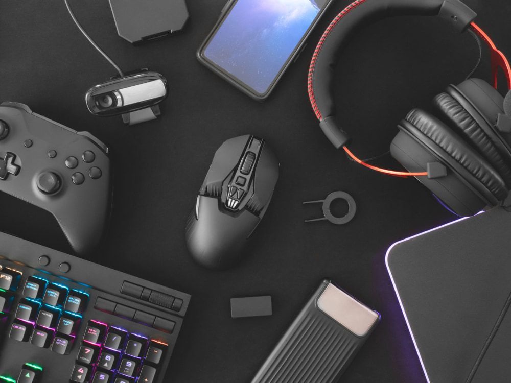 A Bunch Of Electronic Devices Are Sitting On A Table — Black Label I.T. in Garbutt, QLD