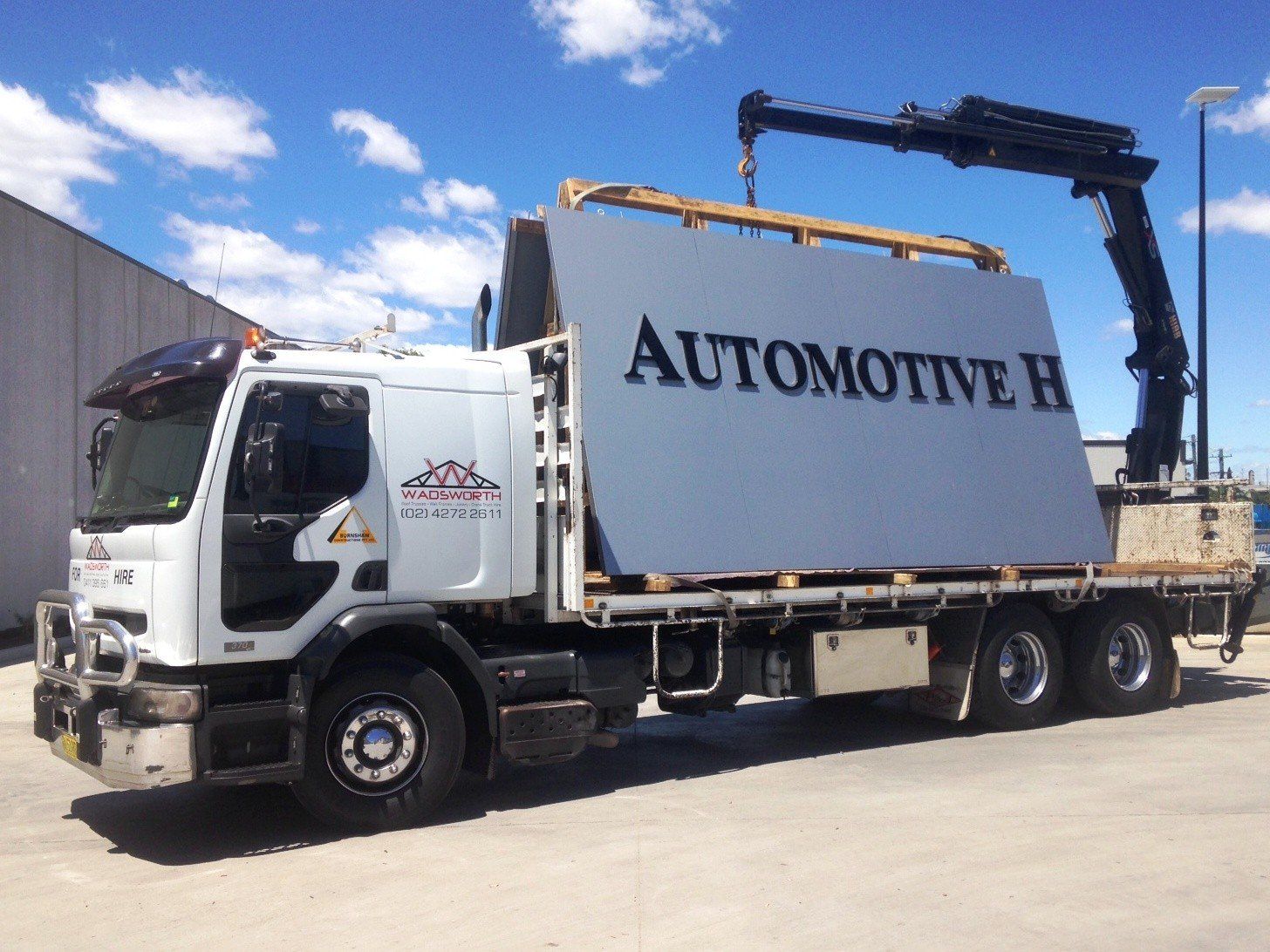 Crane Truck Hire I Wadsworth Joinery Wollongong, Unanderra