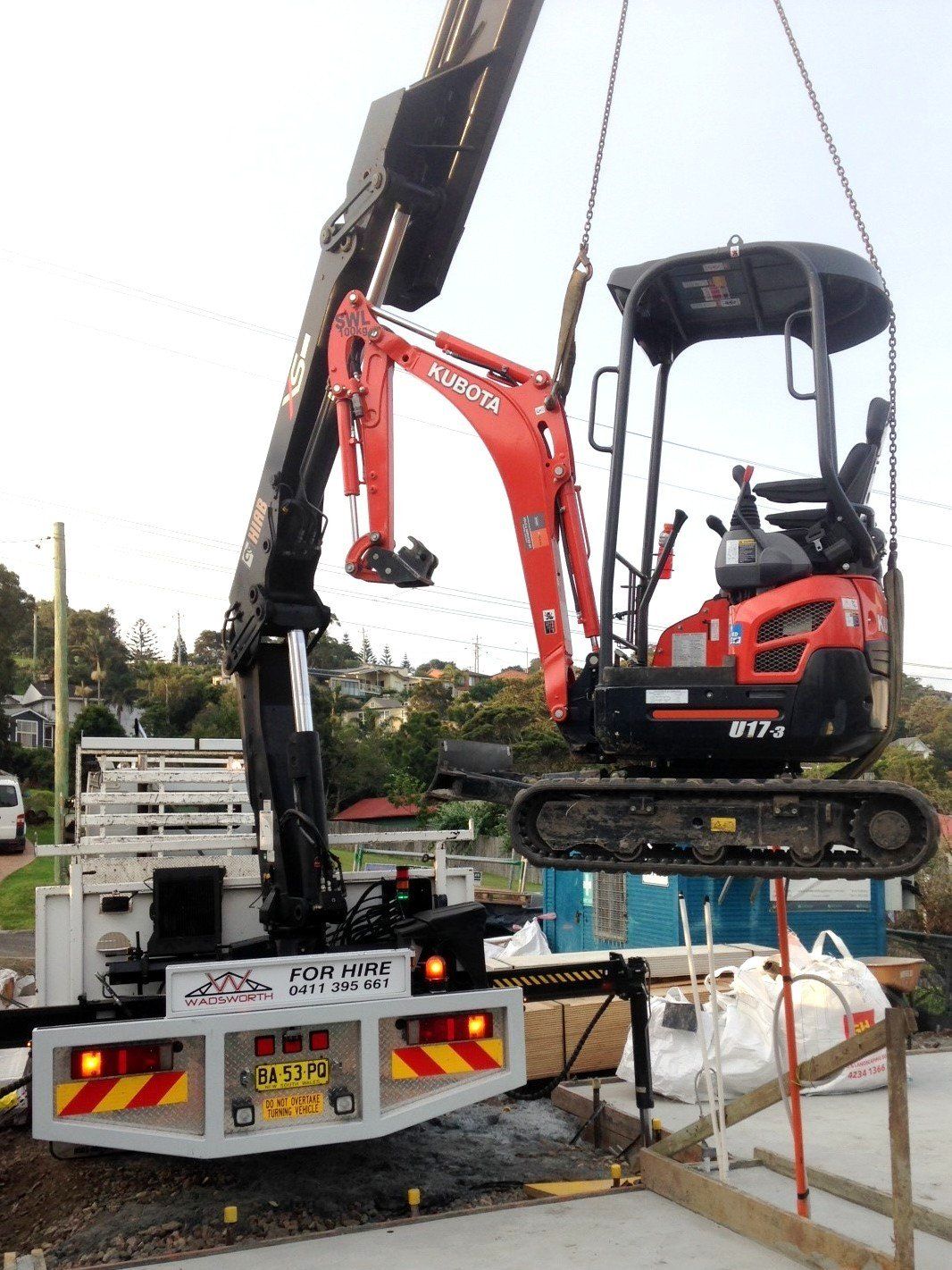 Crane Truck Hire I Wadsworth Joinery Wollongong, Unanderra