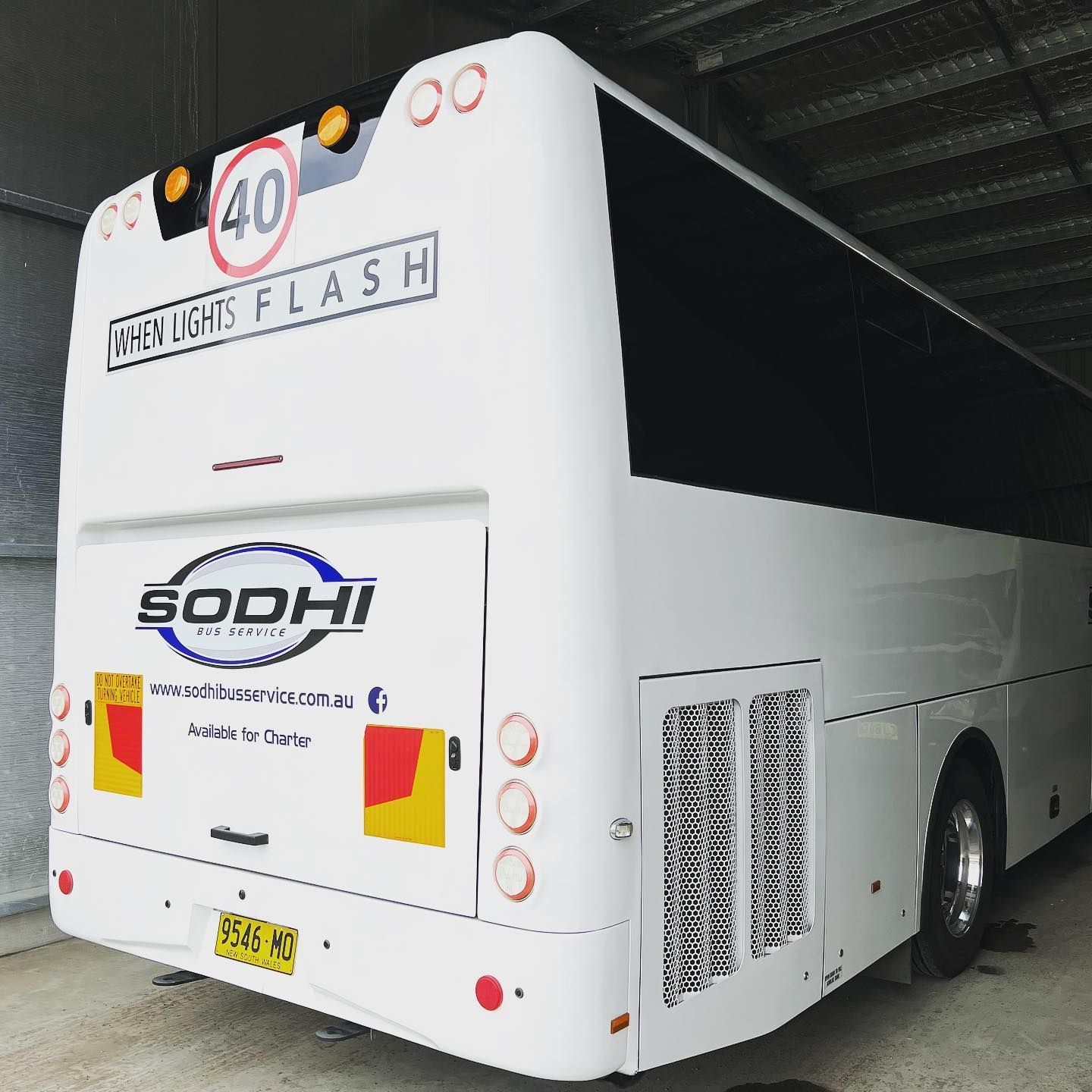 Rear Of Sodhi Bus — Local Bus Hire in Lismore, NSW