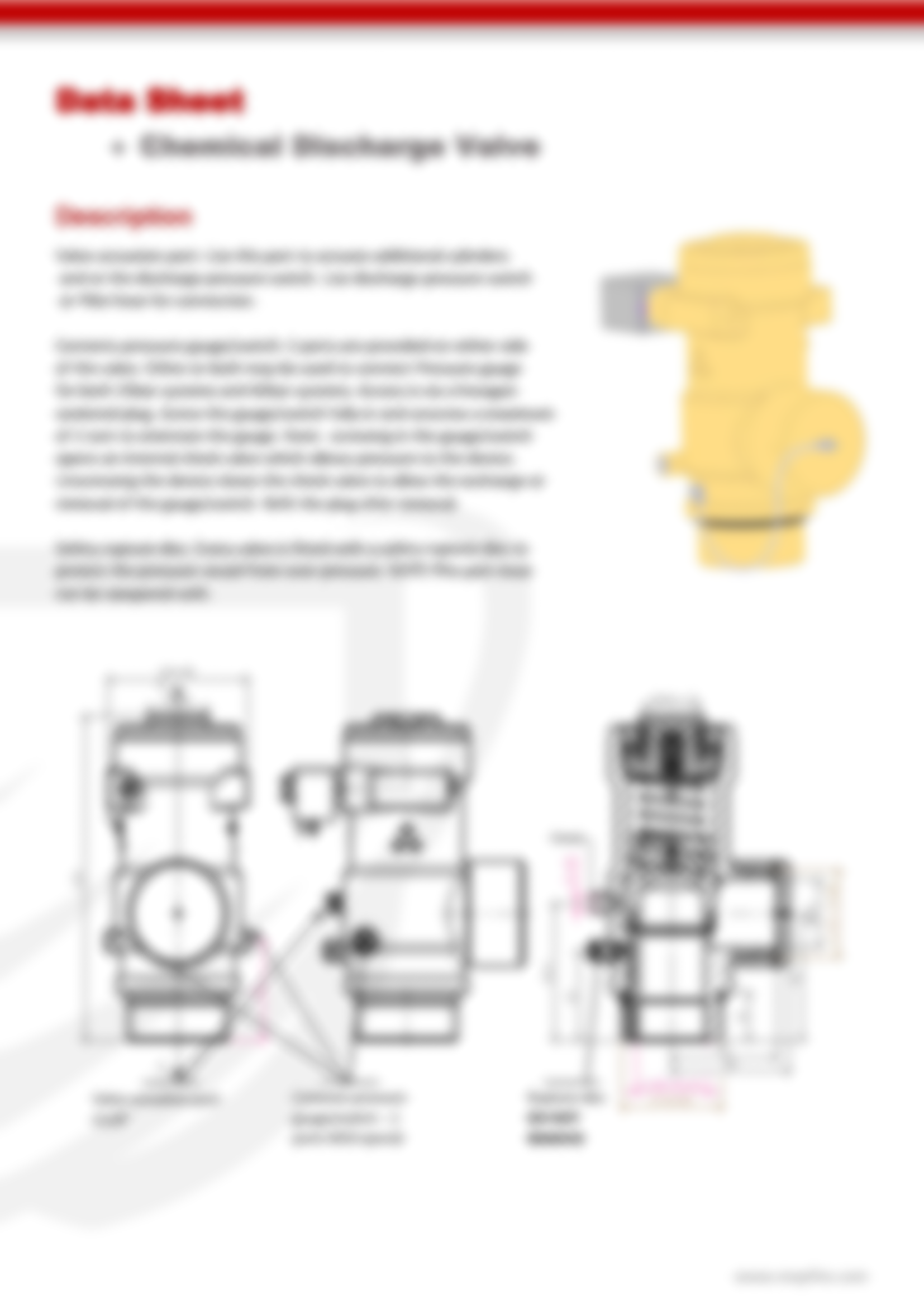 Chemical Gas Cylinder Valves