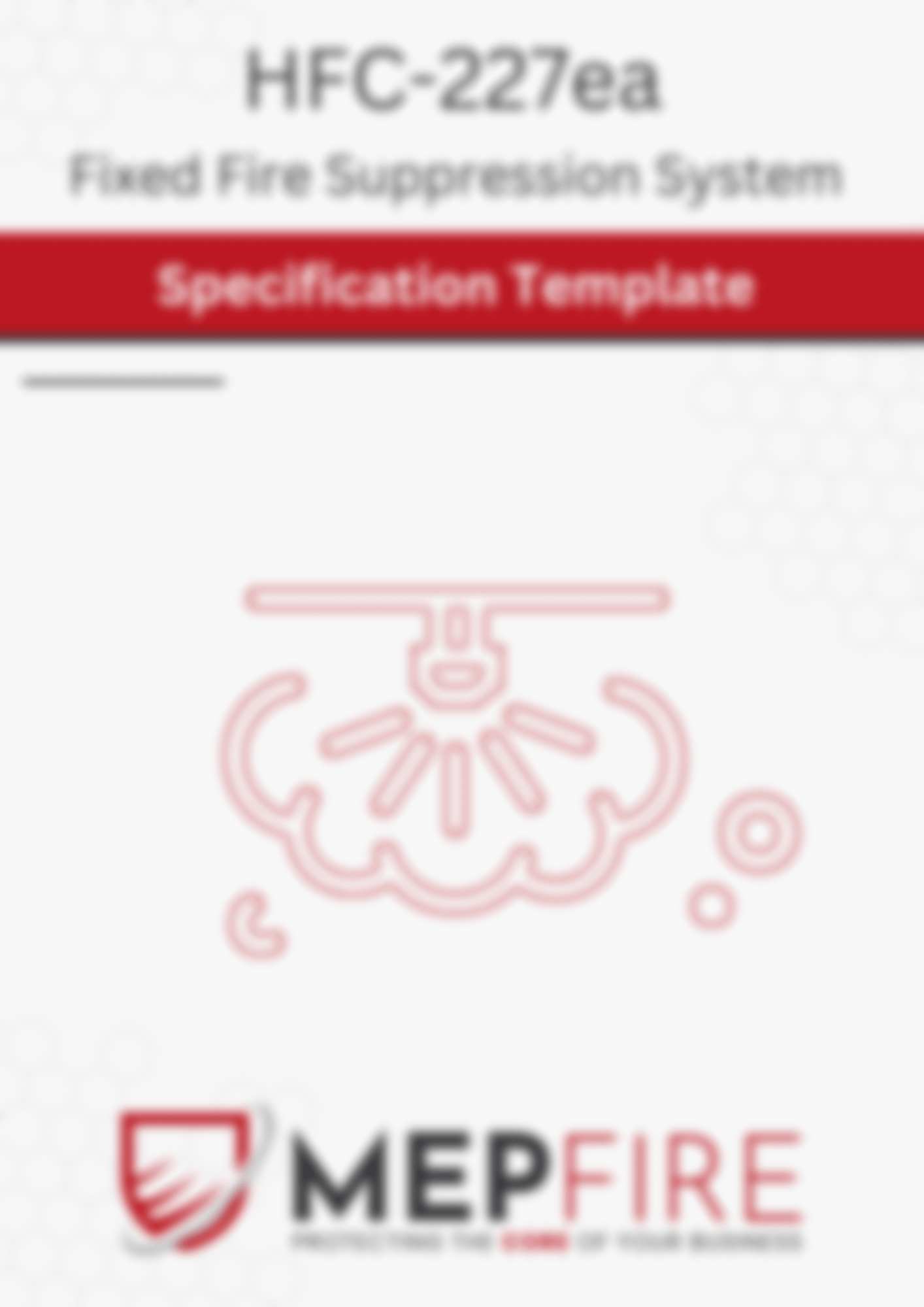 HFC-227ea (FM-200) Gas Suppression System Specification Template