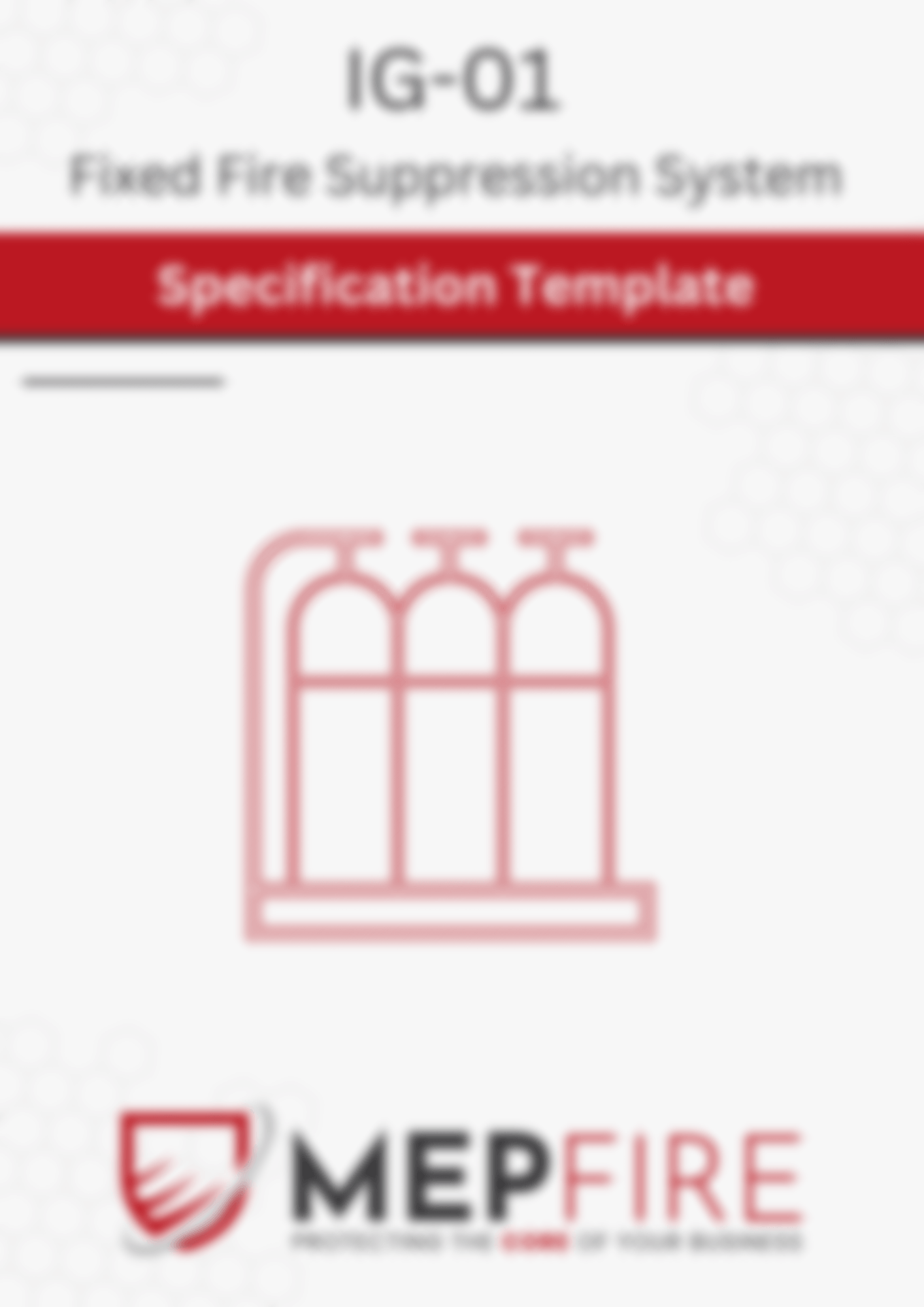 IG-01 Gas Suppression System Specification Template