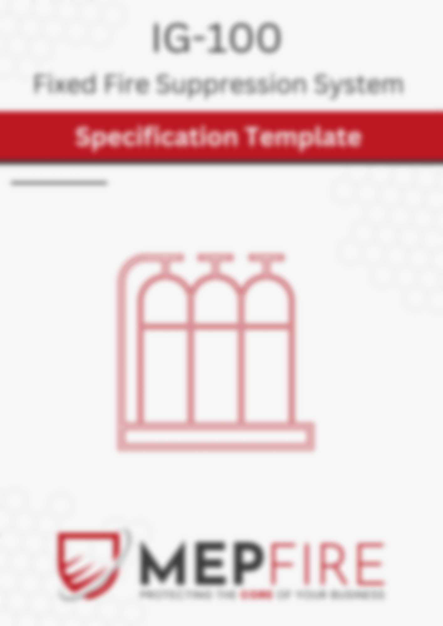 IG-100 Gas Suppression System Specification Template
