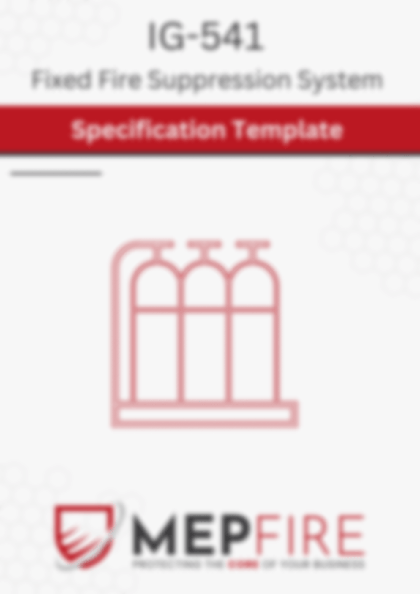 IG-541 (Inergen) Gas Suppression System Specification Template