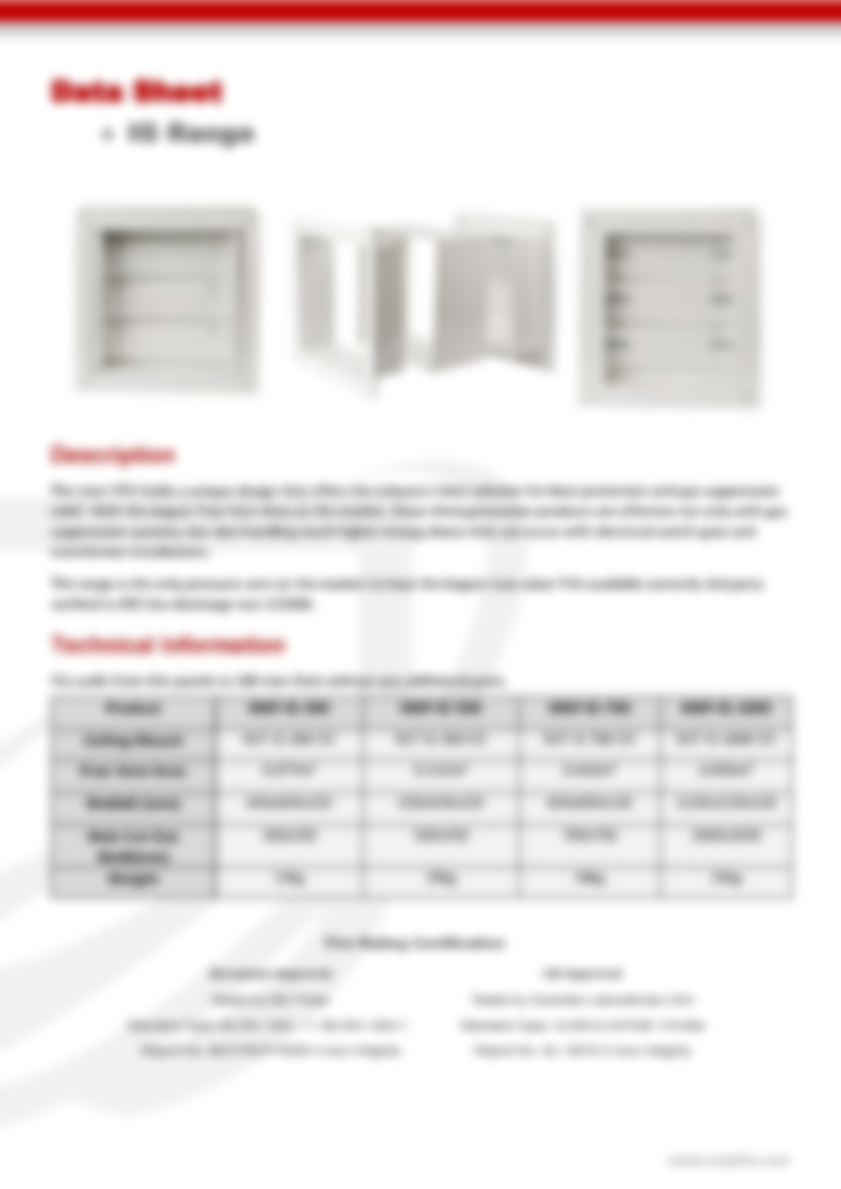 Inert Pressure Relief Vent